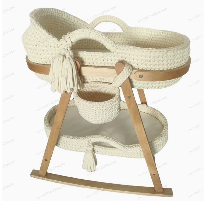 2025 Baby Cradle Handwoven Bei - Baby Nursery Basket recension och pris