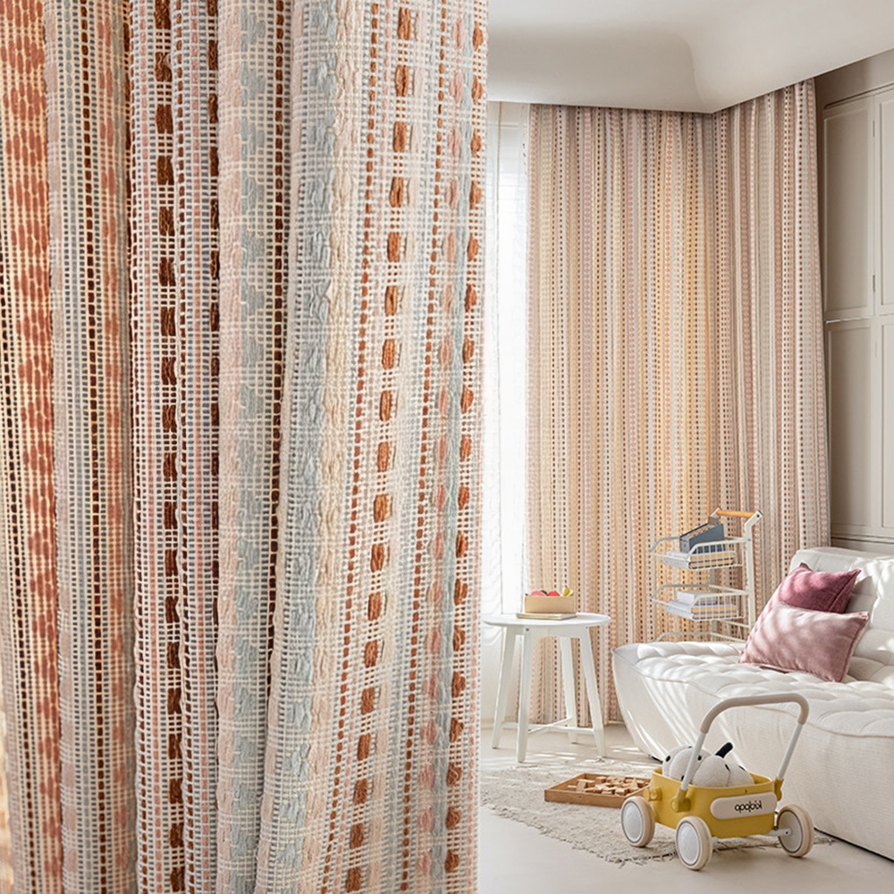 Trendy Cotton Linen Blend Curt - Baby Nursery Curtains recension och pris