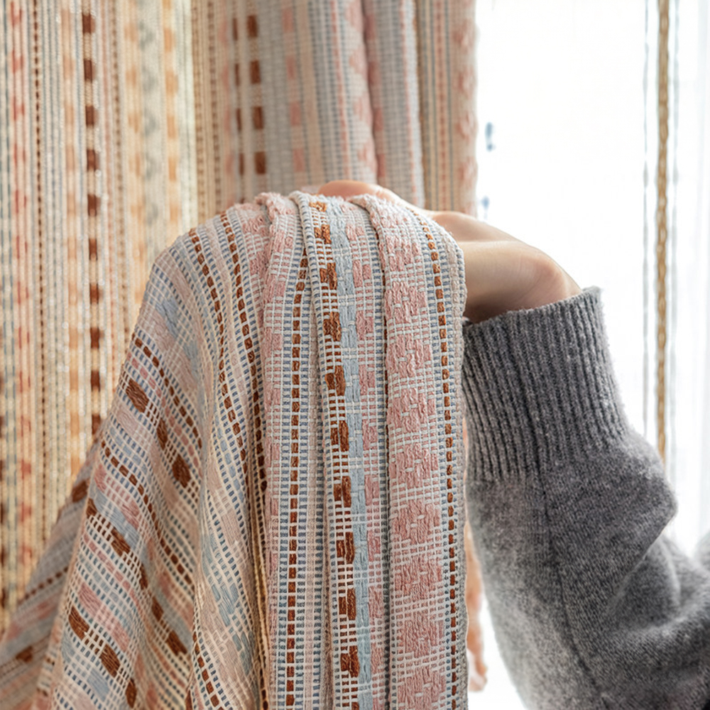 Trendy Cotton Linen Blend Curt - Baby Nursery Curtains recension och pris