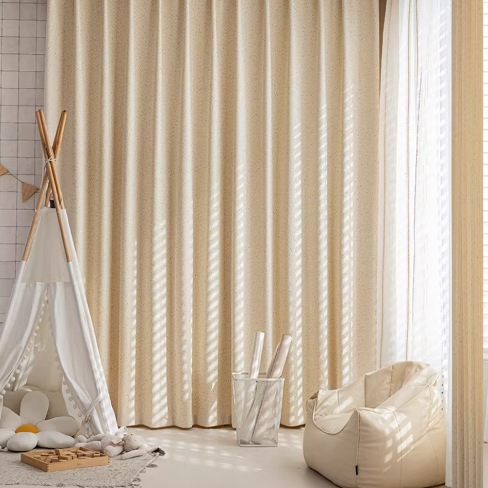 Trendy Cotton Linen Blend Curt - Baby Nursery Curtains recension och pris