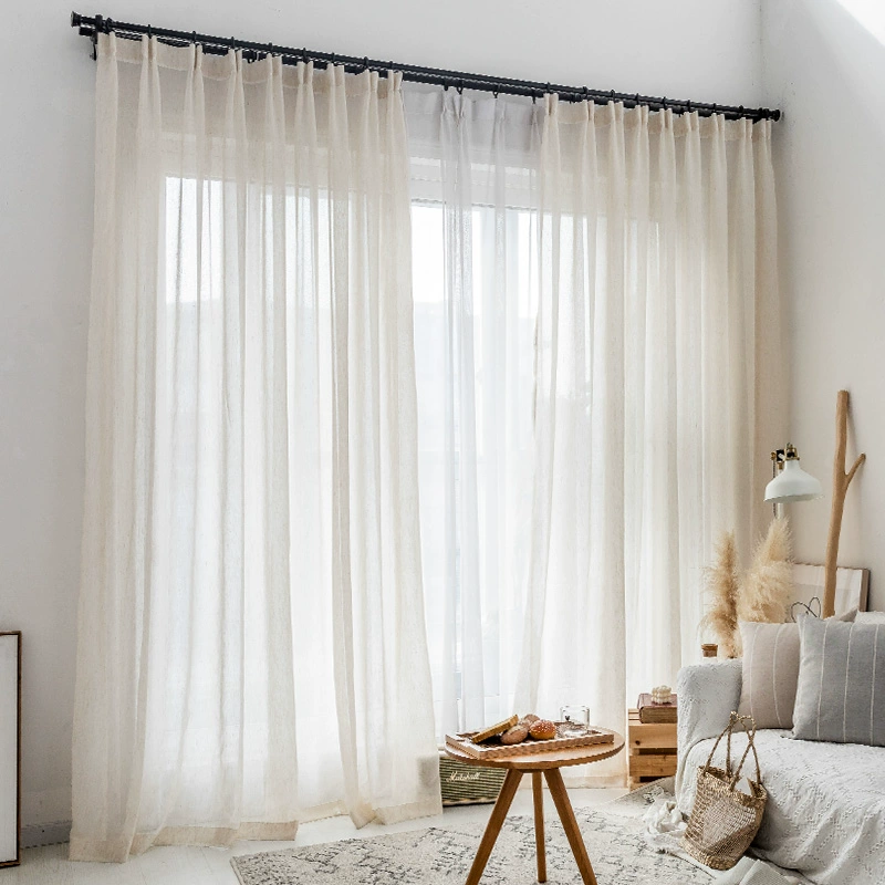 S Fold Wavy White Tulle Linen  - Baby Nursery Curtains recension och pris