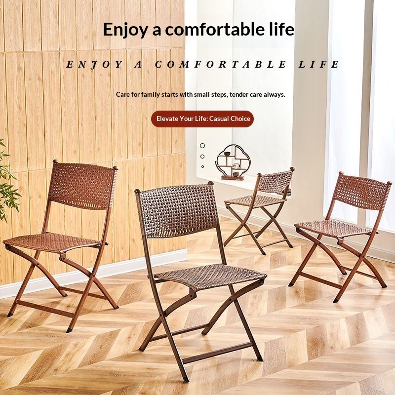 Portable Folding Rattan Dining - Baby Nursery Chair recension och pris