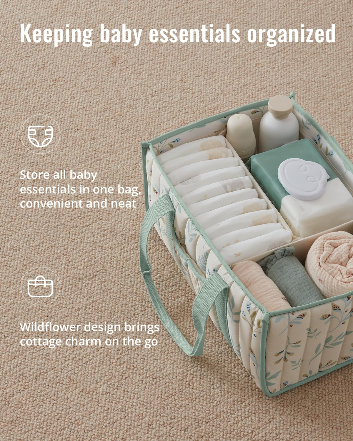 Diaper Caddy Organizer, Stylis - Baby Nursery Basket recension och pris