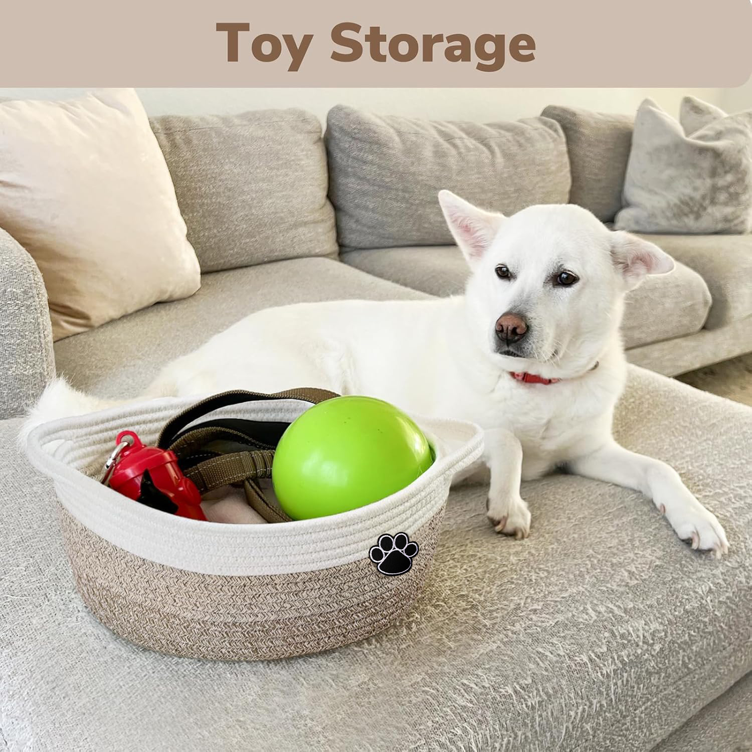 Dog Toy Basket Small Gift Bask - Baby Nursery Basket recension och pris