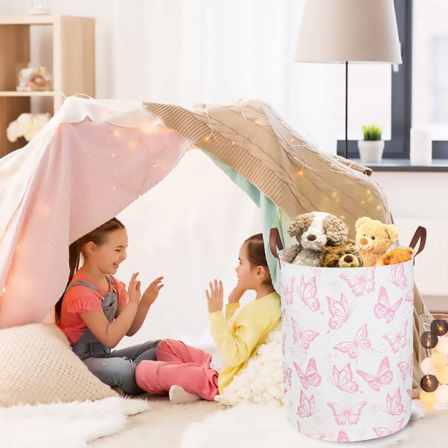 Pink Laundry Basket,Waterproof - Baby Nursery Laundry Hamper recension och pris