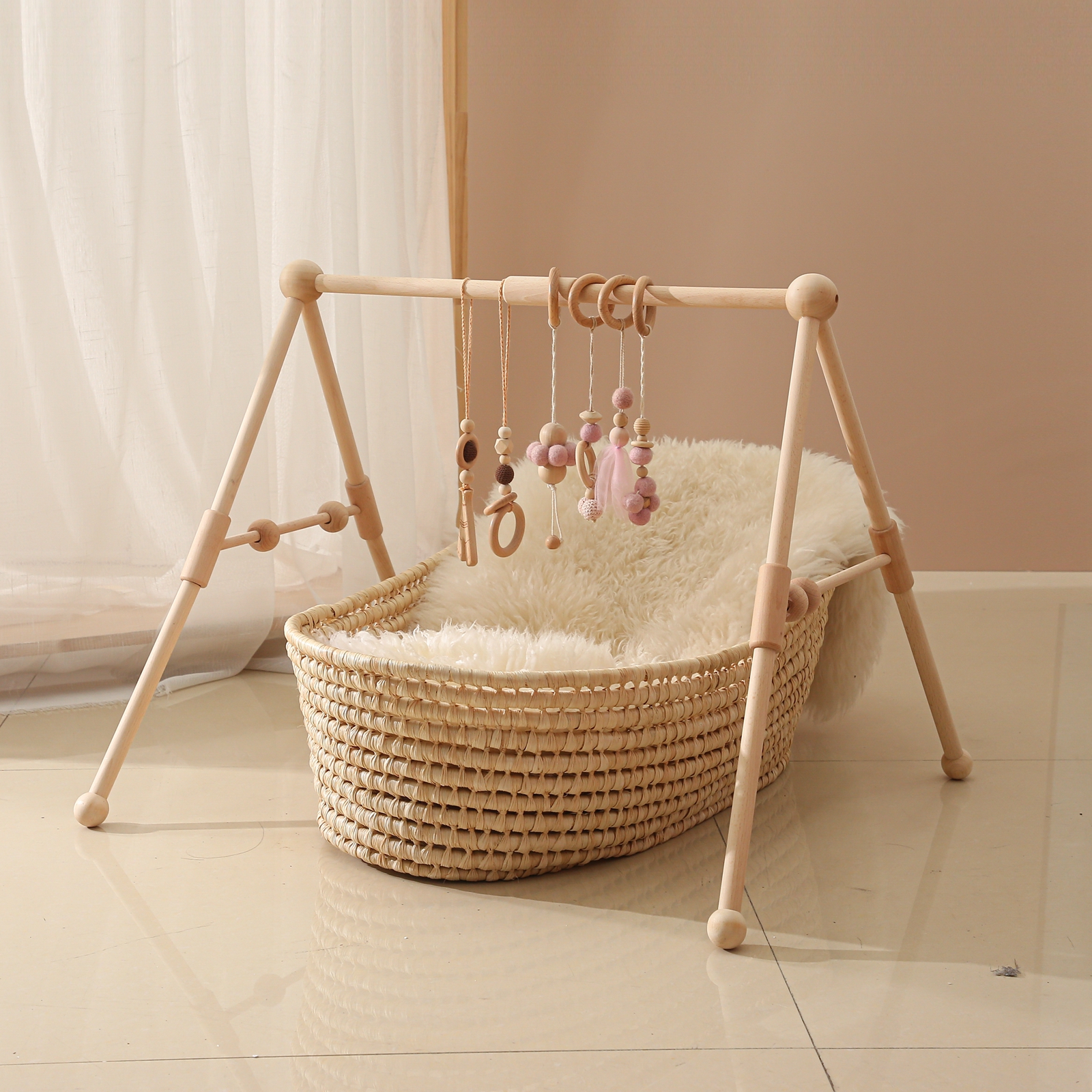 Baby Wooden Toys Play Gym Ordi - Baby Nursery Items recension och pris