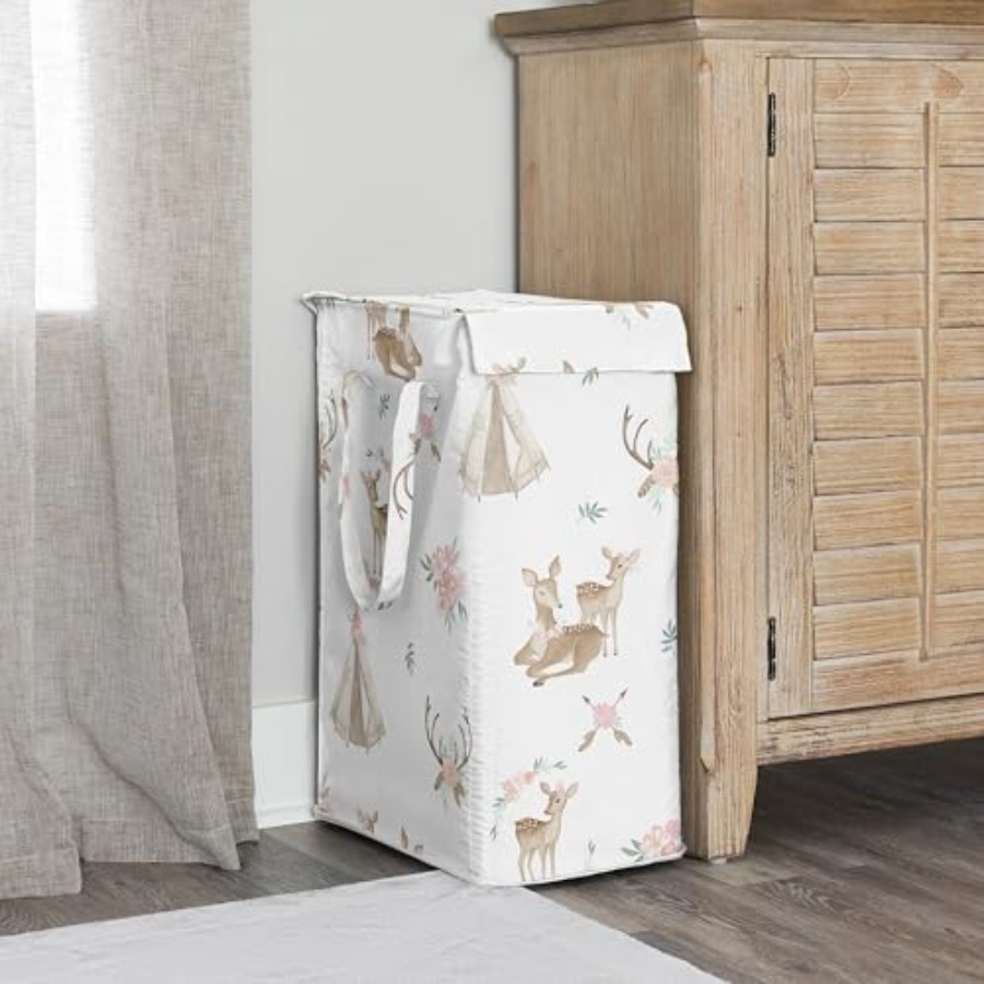 Woodland Girl Laundry Hamper F - Baby Nursery Laundry Hamper recension och pris