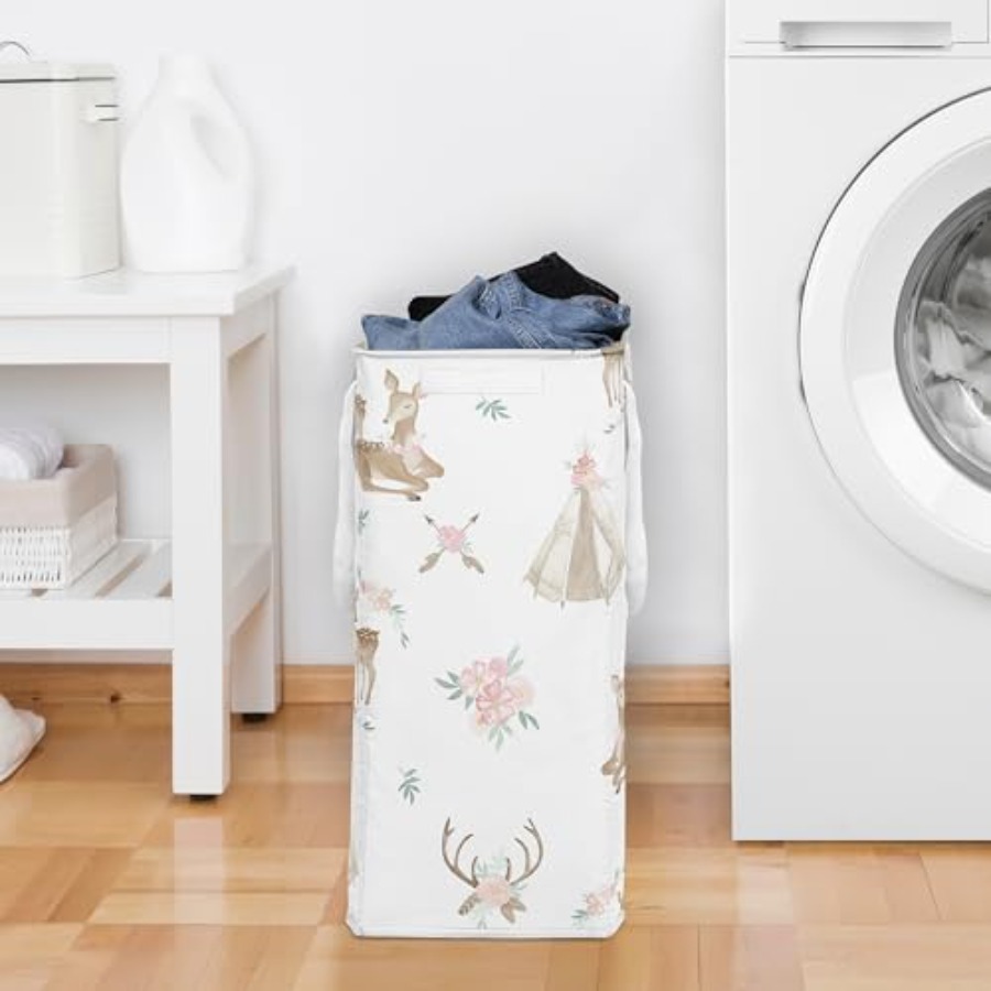 Woodland Girl Laundry Hamper F - Baby Nursery Laundry Hamper recension och pris