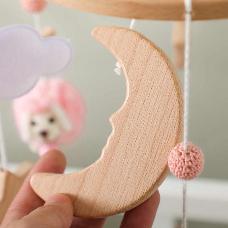Wooden Baby Rattle Mobile 0-12 - Crib Mobile Musical recension och pris