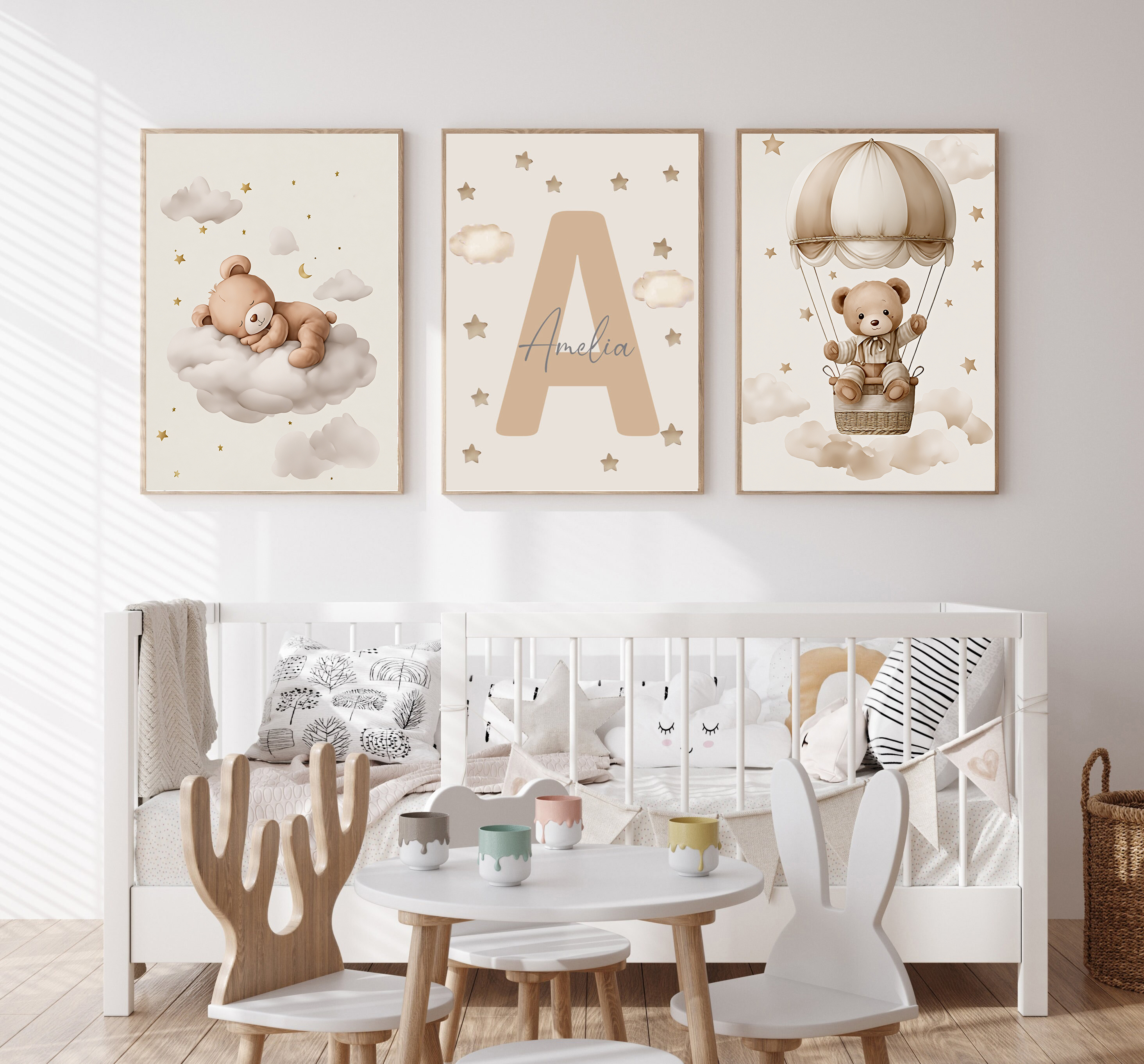 3pcs/set Bohemian Teddy Bear A - Baby Nursery Items recension och pris
